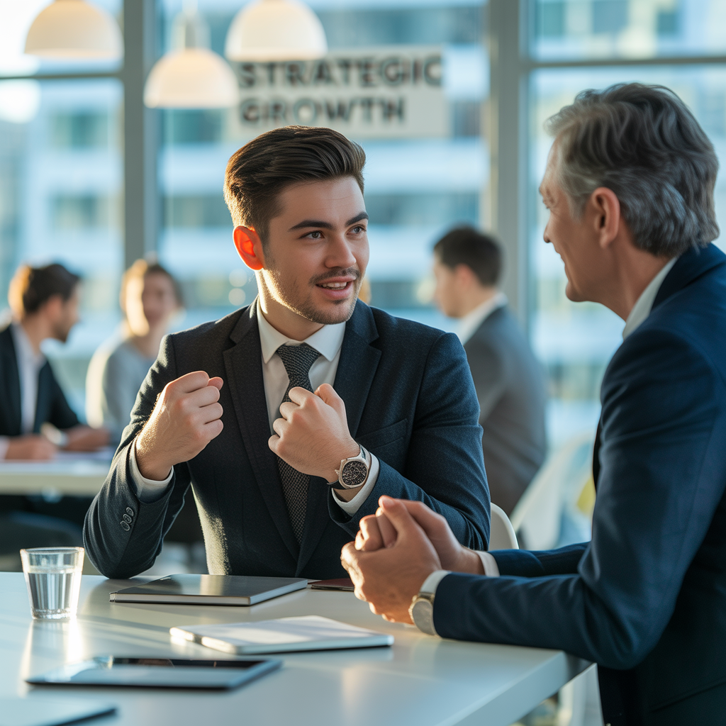 Jeune entrepreneur consultant un coach financier